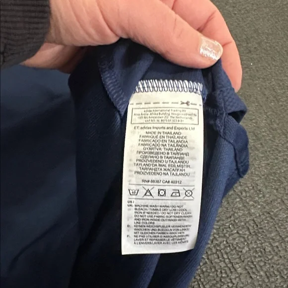 NWT Adidas women’s Blue Polo Shirt with NAU size Large - Picture 7 of 10